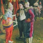 The Three Clowns, 1930 by Laura Knight, Laura; Leicester Museum & Art Gallery, Photo © Leicester Museums & Galleries.