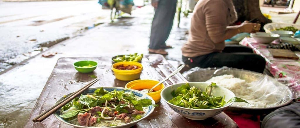 Local food at Hue Vietnam