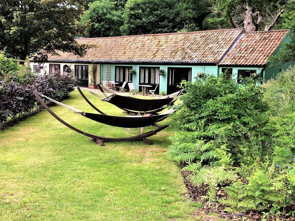 Hammocks by the cottages