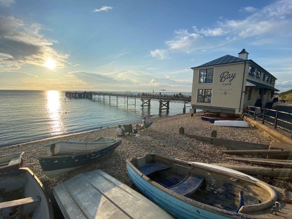 Looking towards Bay Cafe, Totland Pier