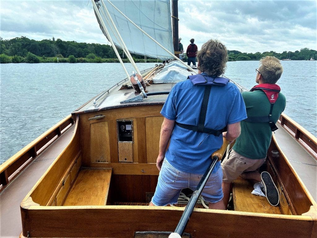 Sailing a Norfolk Wherry on the Norfolk Broads