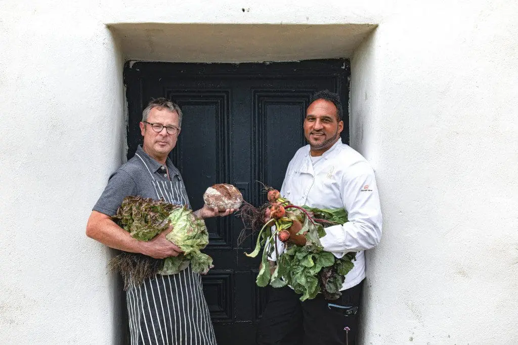 Michael Caines and Hugh Fearnley-Whittingstall