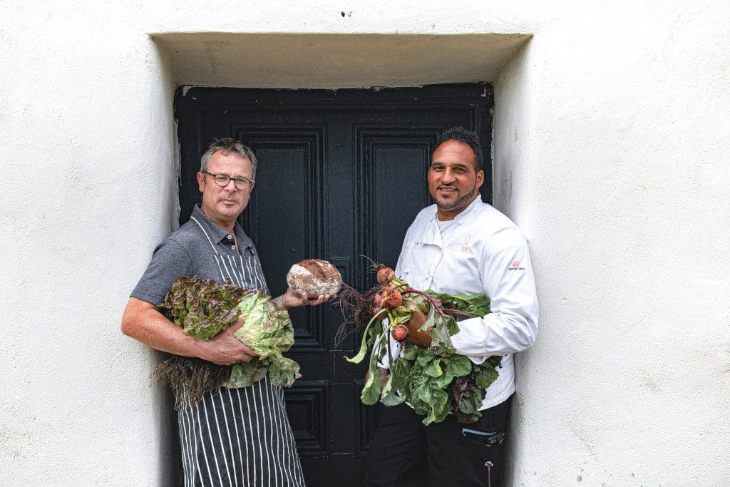 Michael Caines and Hugh Fearnley-Whittingstall