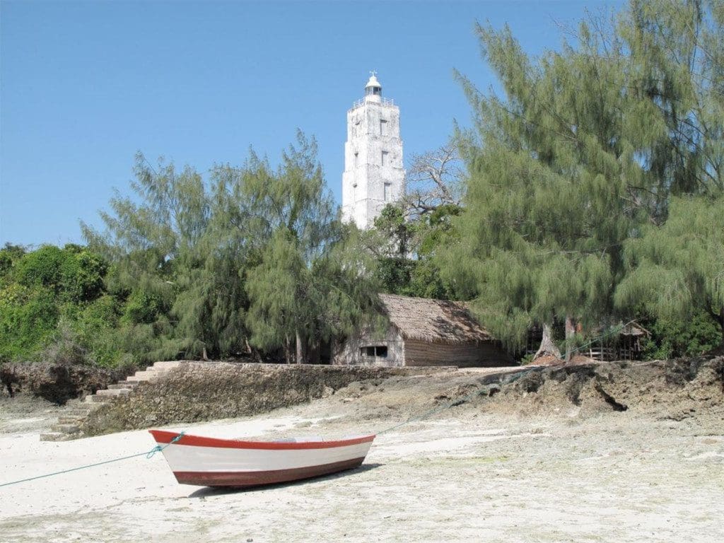 The lighthouse on Chumbe Island