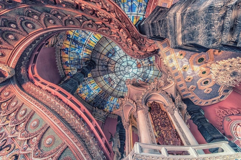 Interior of Erawan Museum in Bangkok