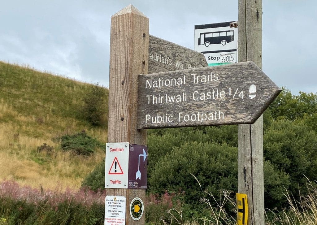 The area affords easy walking along the Hadrian's Wall Path