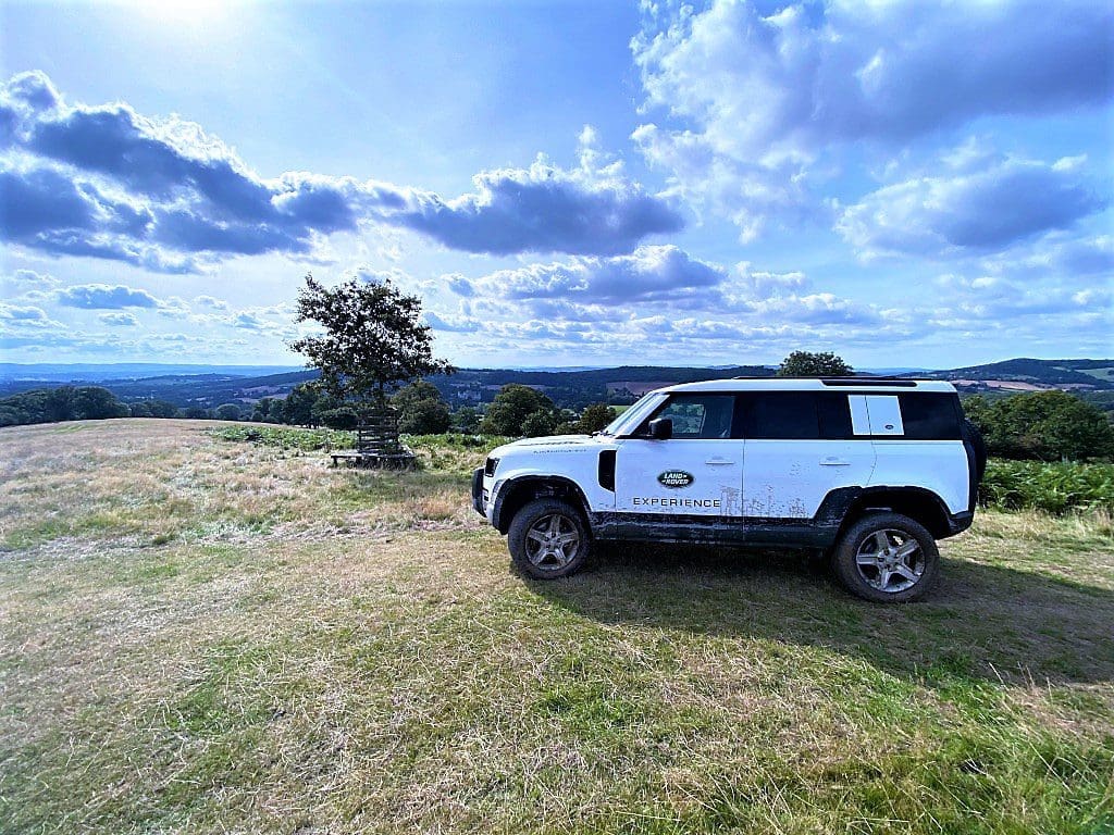 View of Eastnor Castle on my Land Rover Experience