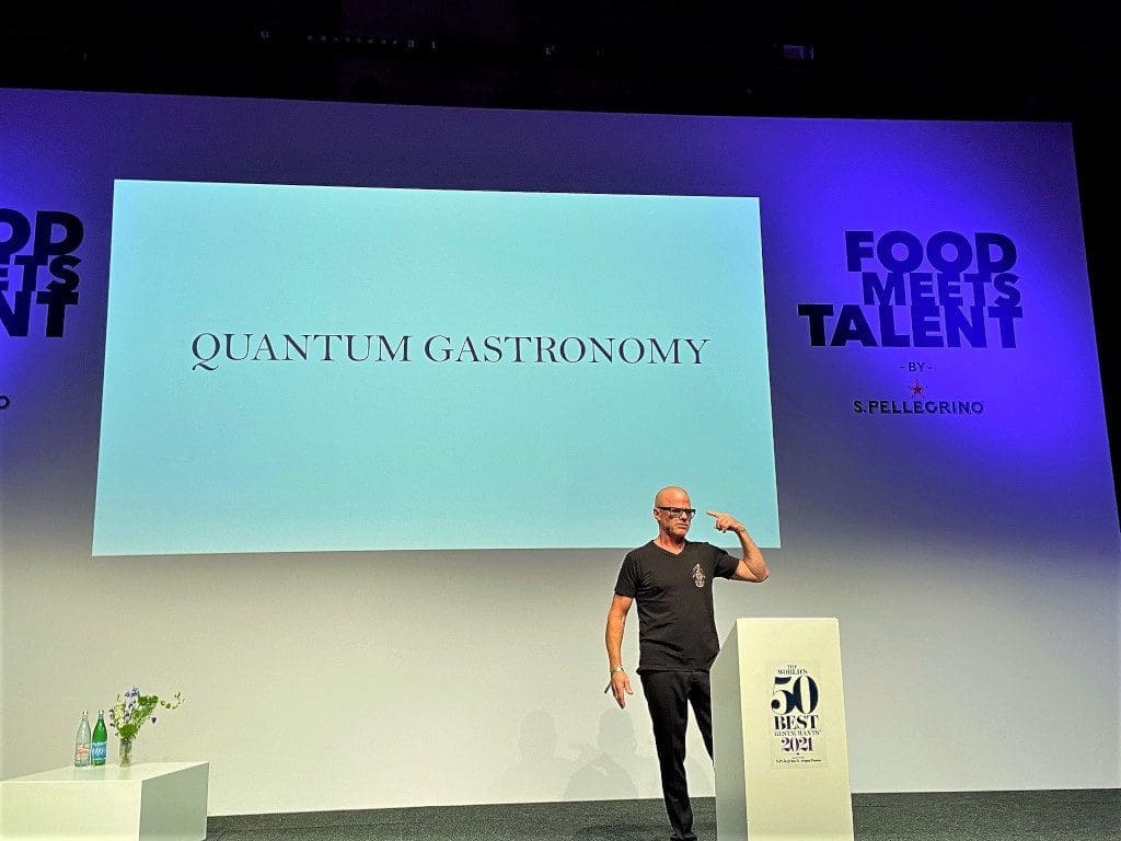 Heston Blumenthal introducing his Quantum Gastronomy