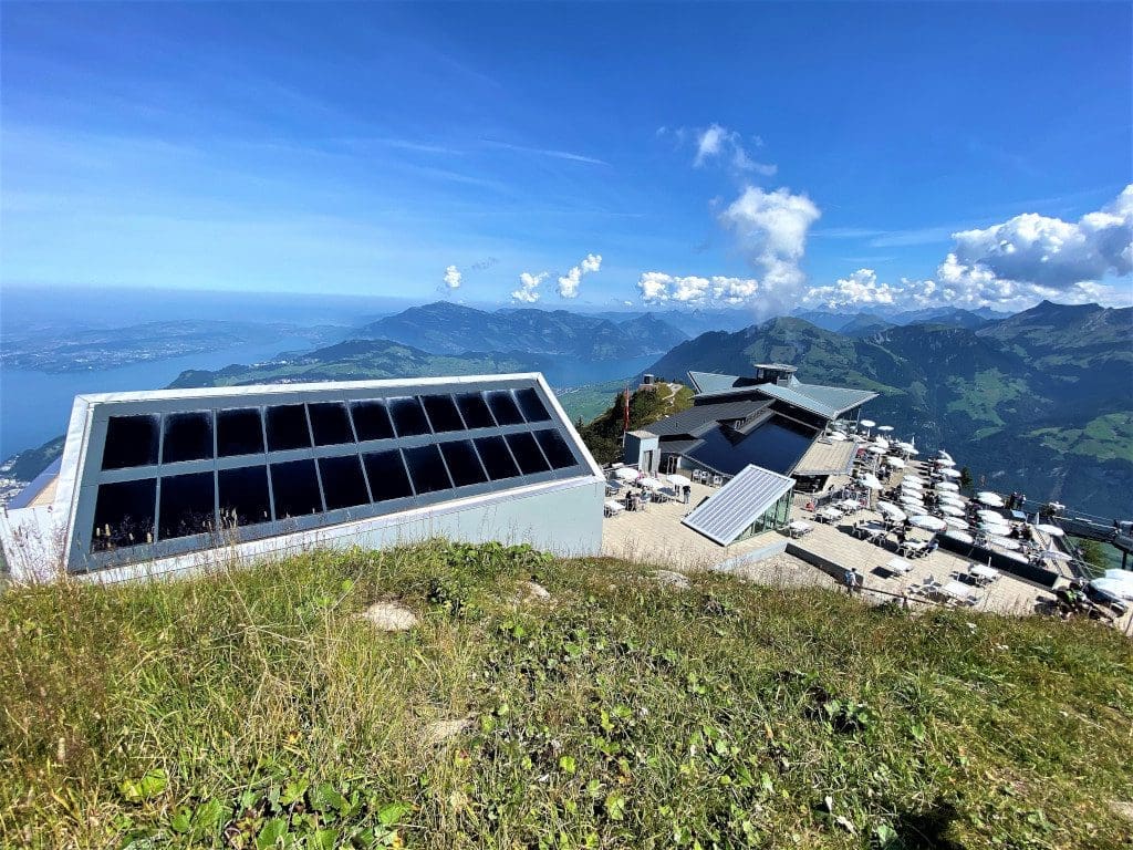Solar panels at the Stanserhorn Sustainable switzerland