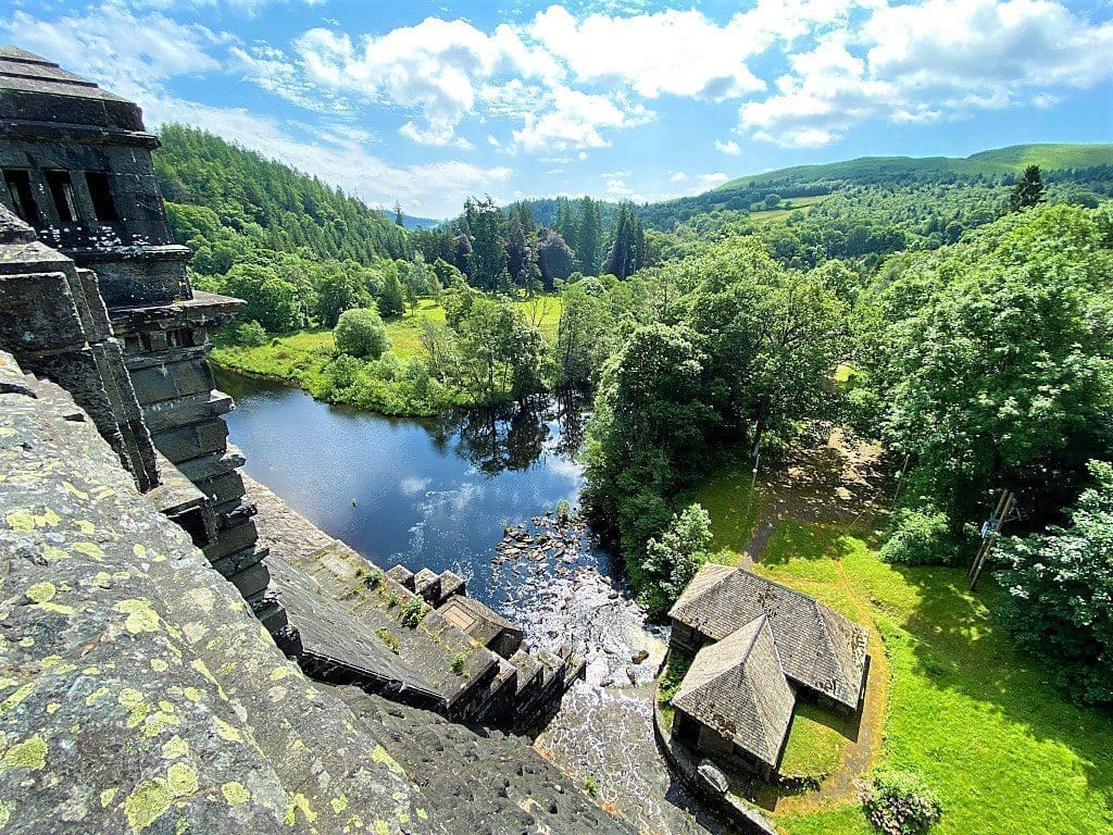 The view from Lake Vyrnwy dam, photo by Mark Bibby Jackson