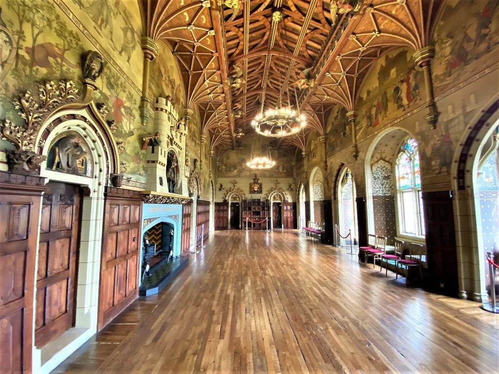 Lavish interiors in The Couse Cardiff Castle