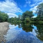 The beach on the River Taff