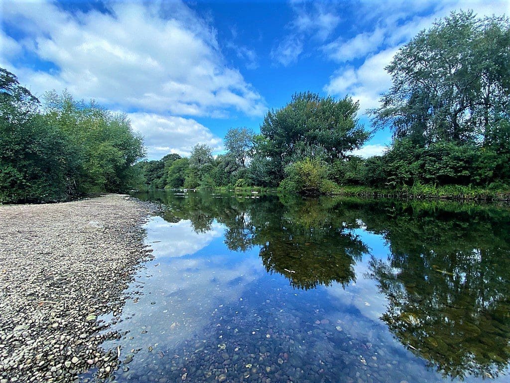 The beach on the River Taff