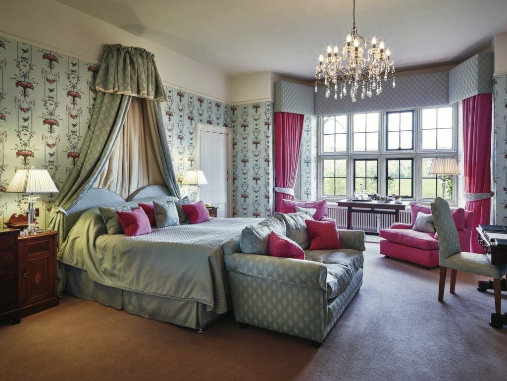 The Laura Ashley room at Llangoed Hall