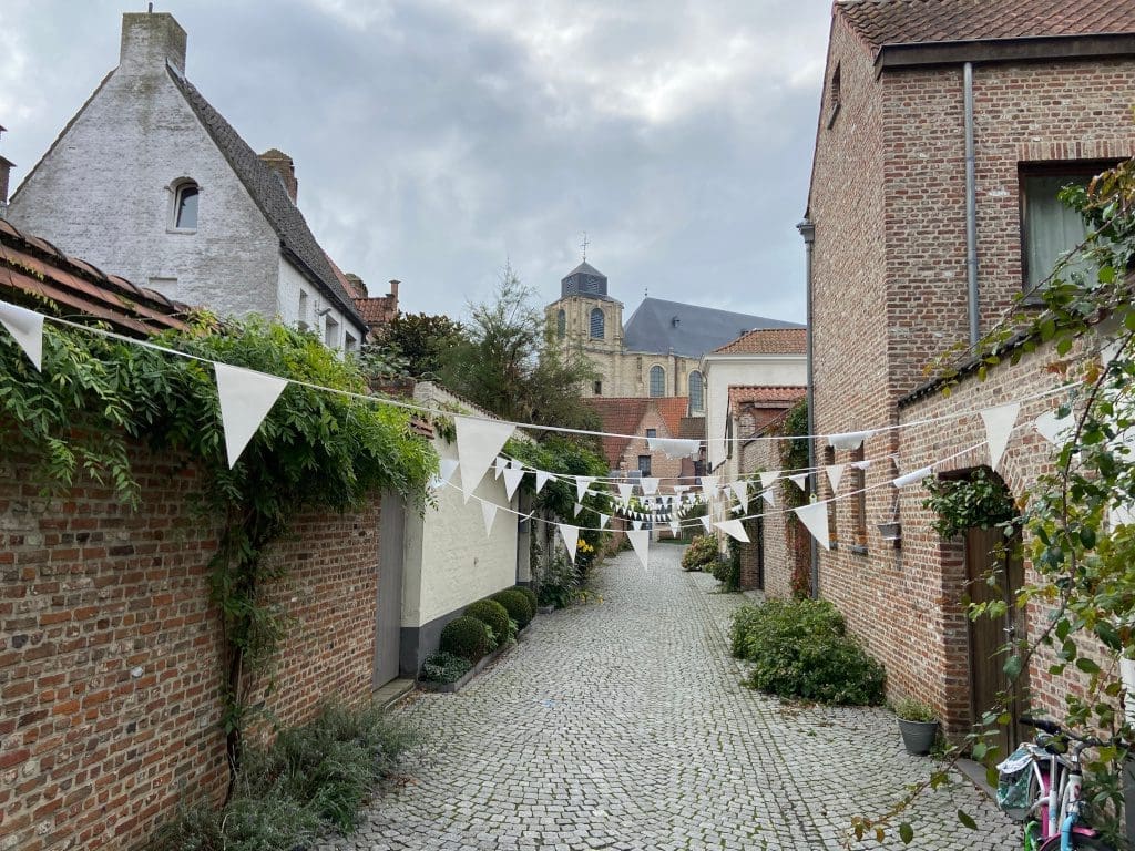 Quiet streets of Mechelen's beguinage