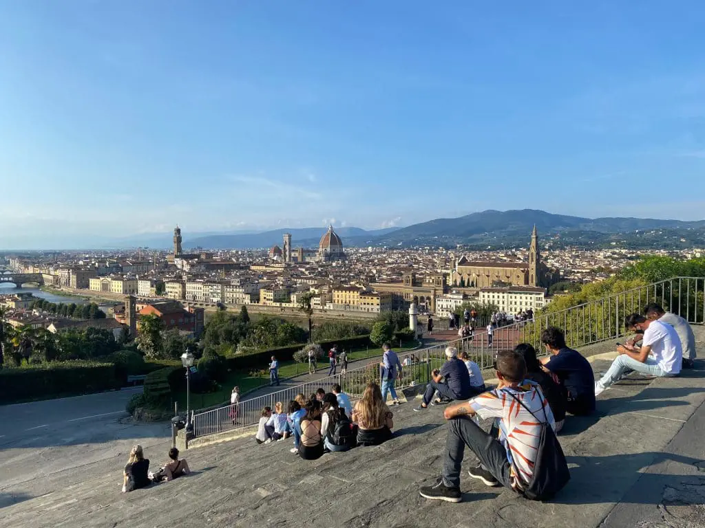 A hill with a view of Florence