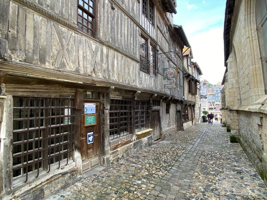 The ancient backstreets of Honfleur