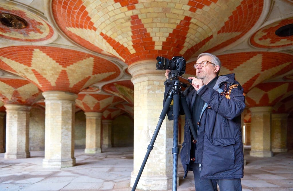 Peter Working at Crystal Palace Subway to go with photographer's note