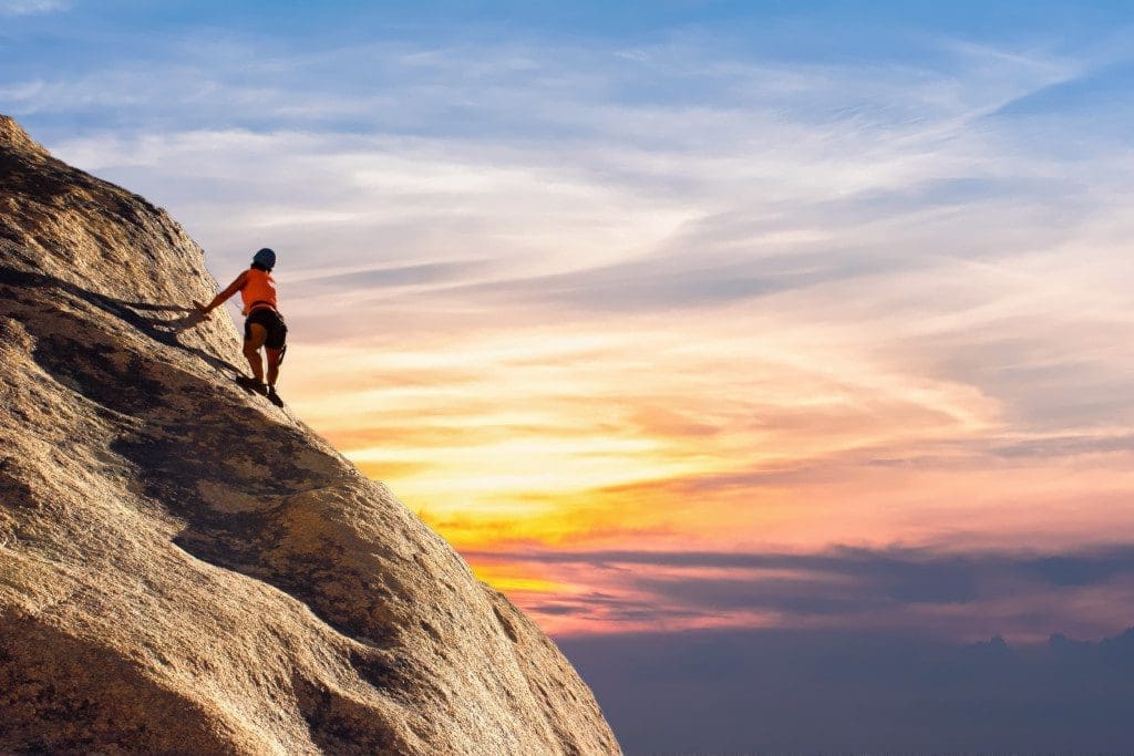 rock climbing