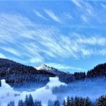 Beautiful blue Swiss skies