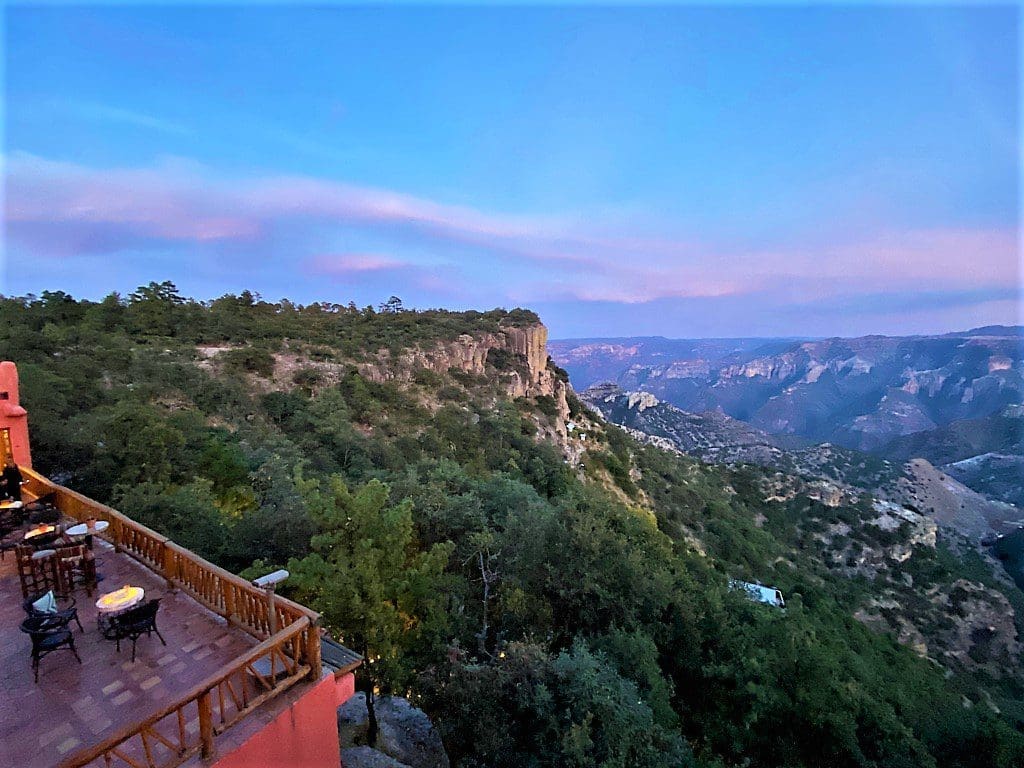 Amazing sunset above El Mirador, Copper Canyon