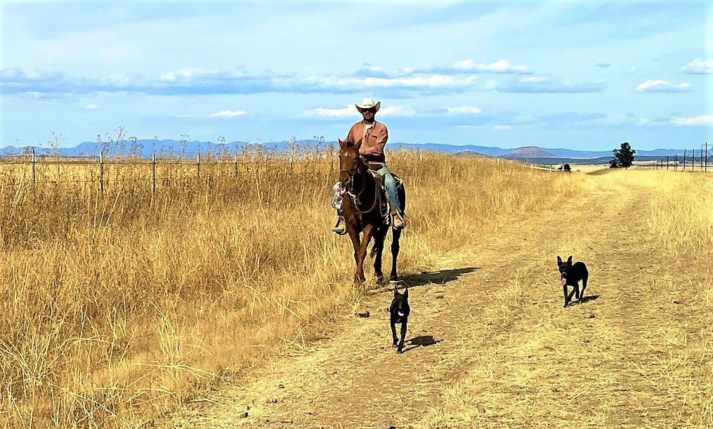 A passing cowboy in Chihuahua Mexico