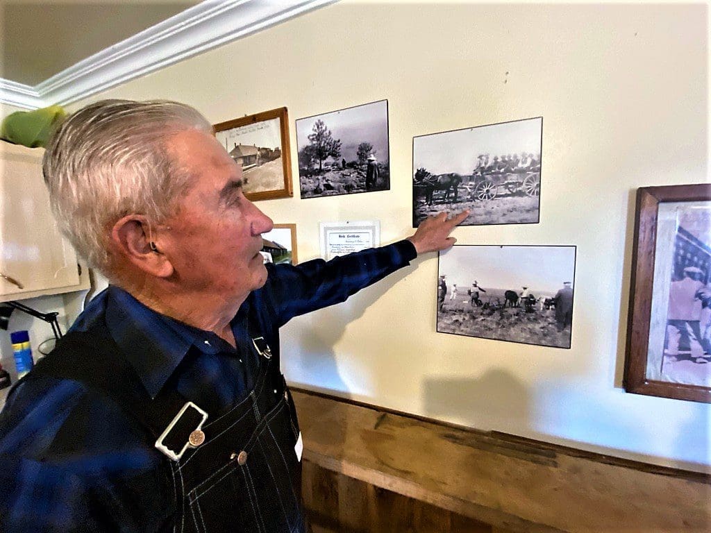 Abraham Peters explaining history of the Mennonites