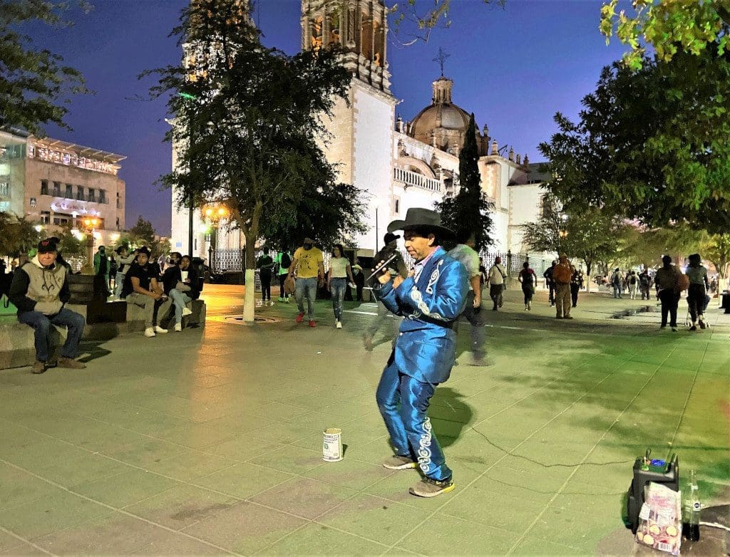 A wandering minstrel in Chihuahua Mexico