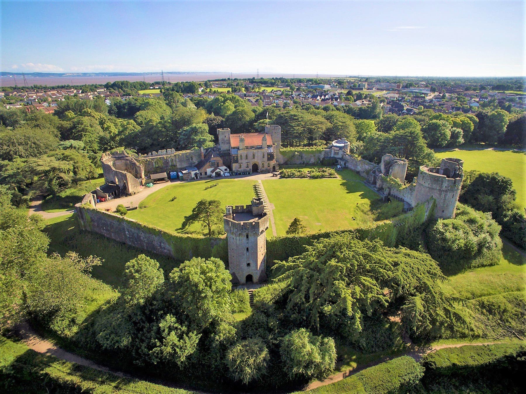Beautiful … Caldicot Castle and the lovely Monmouthshire scenery