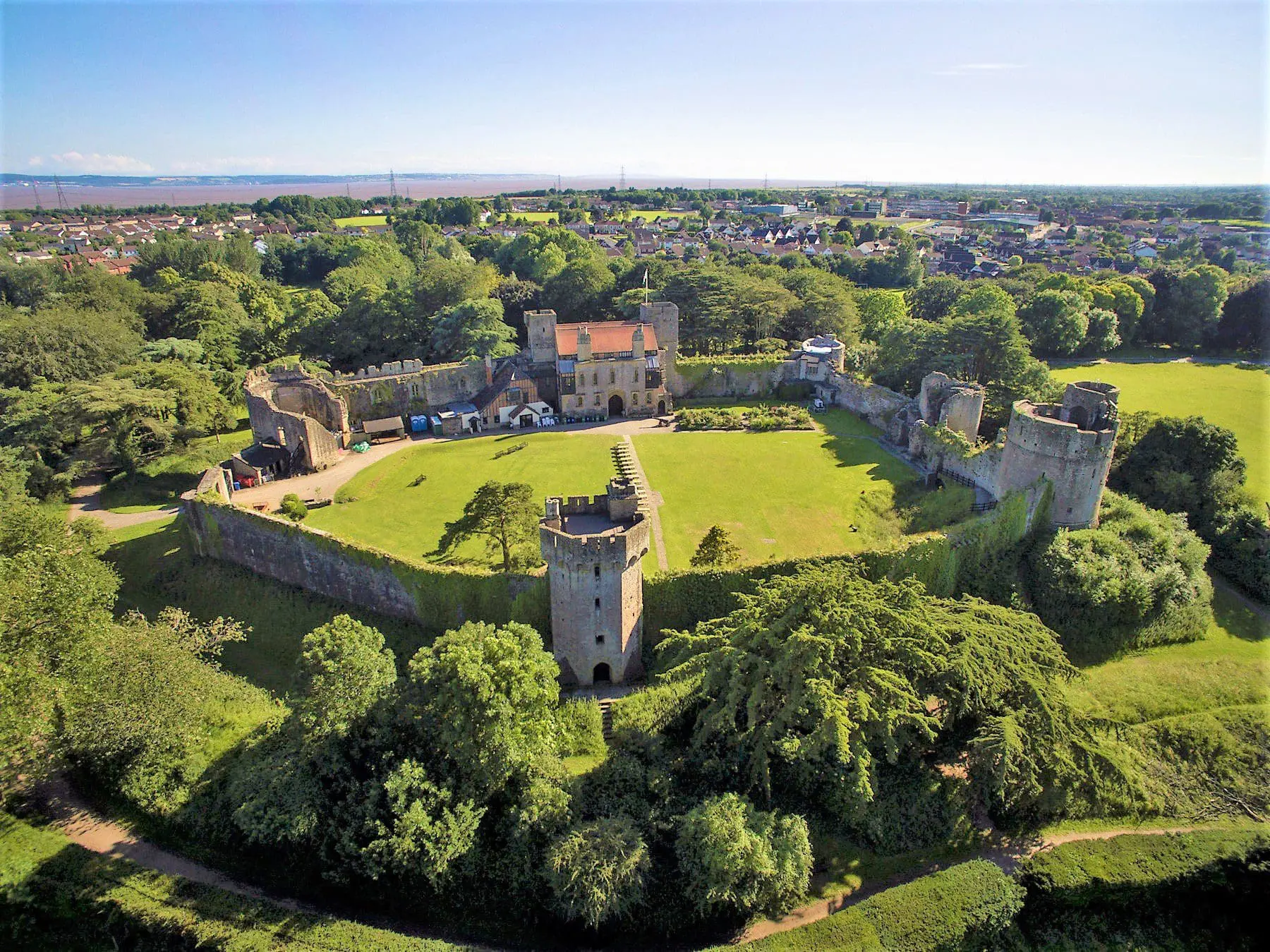 Beautiful … Caldicot Castle and the lovely Monmouthshire scenery