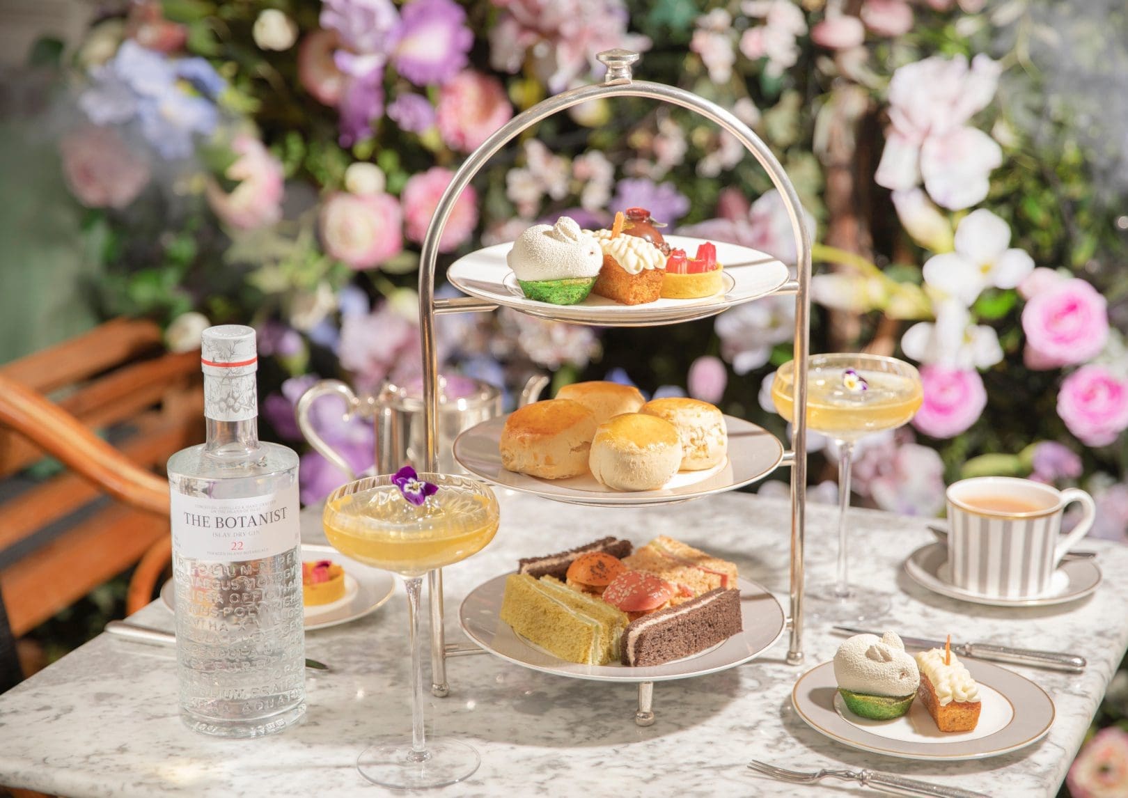 Afternoon Tea at The Bloomsbury hotel Dalloway Terrace
