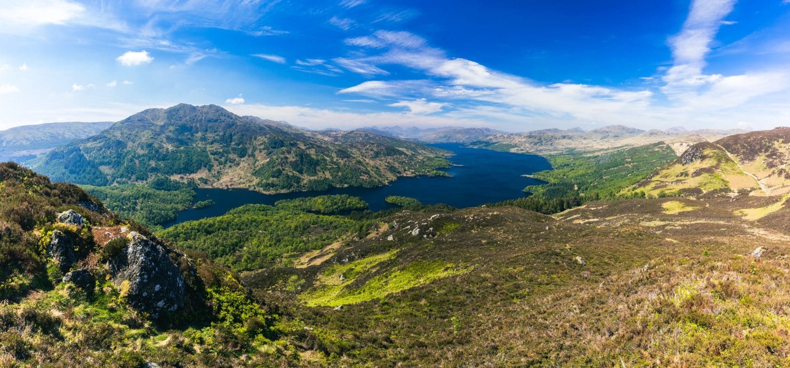 Ben A'an hill and the Loch Katrine in the Trossachs, Scotland Visit Scotland this Spring
