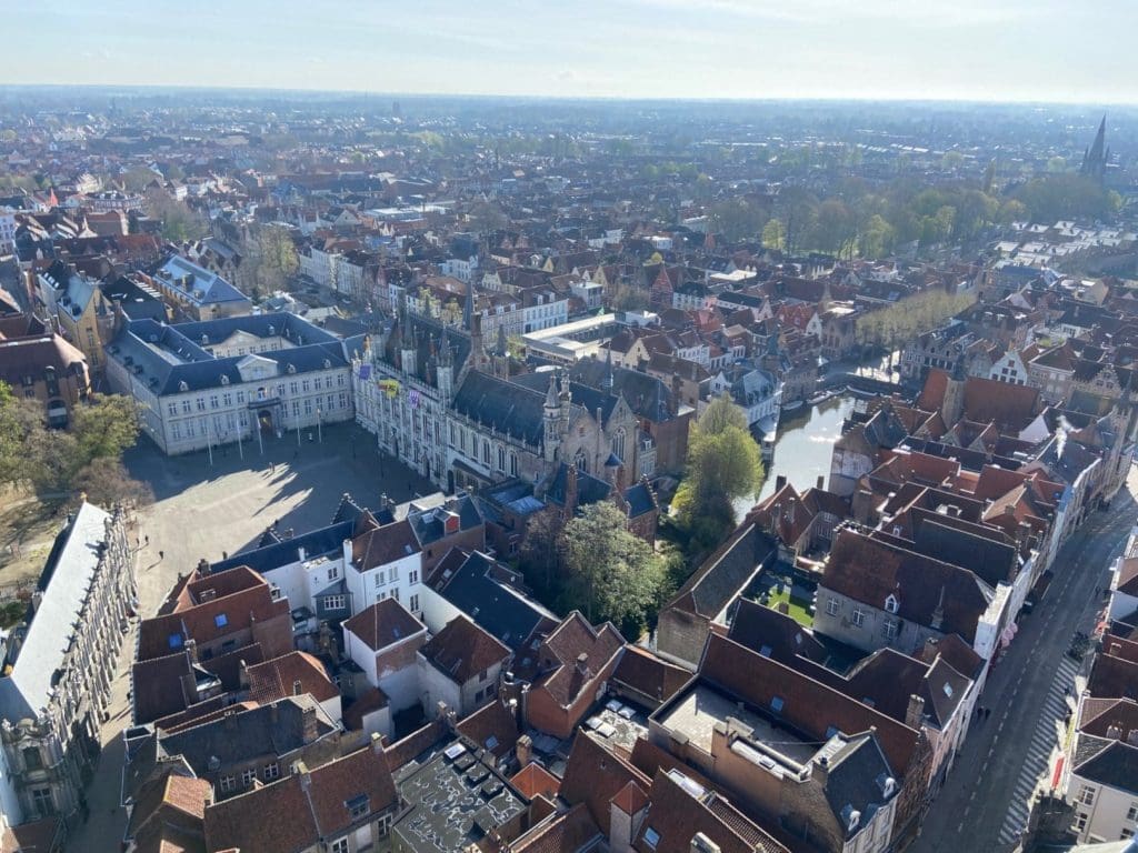 The view from Bruges Belfry