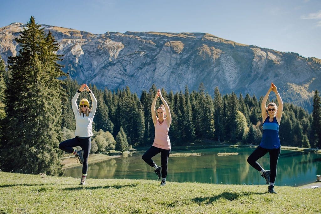 yoga on the Back to Nature retreat