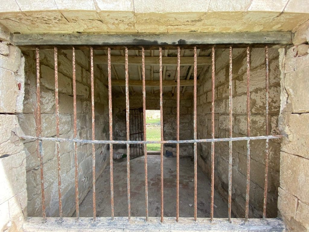 The cells at Llatzaret Menorca