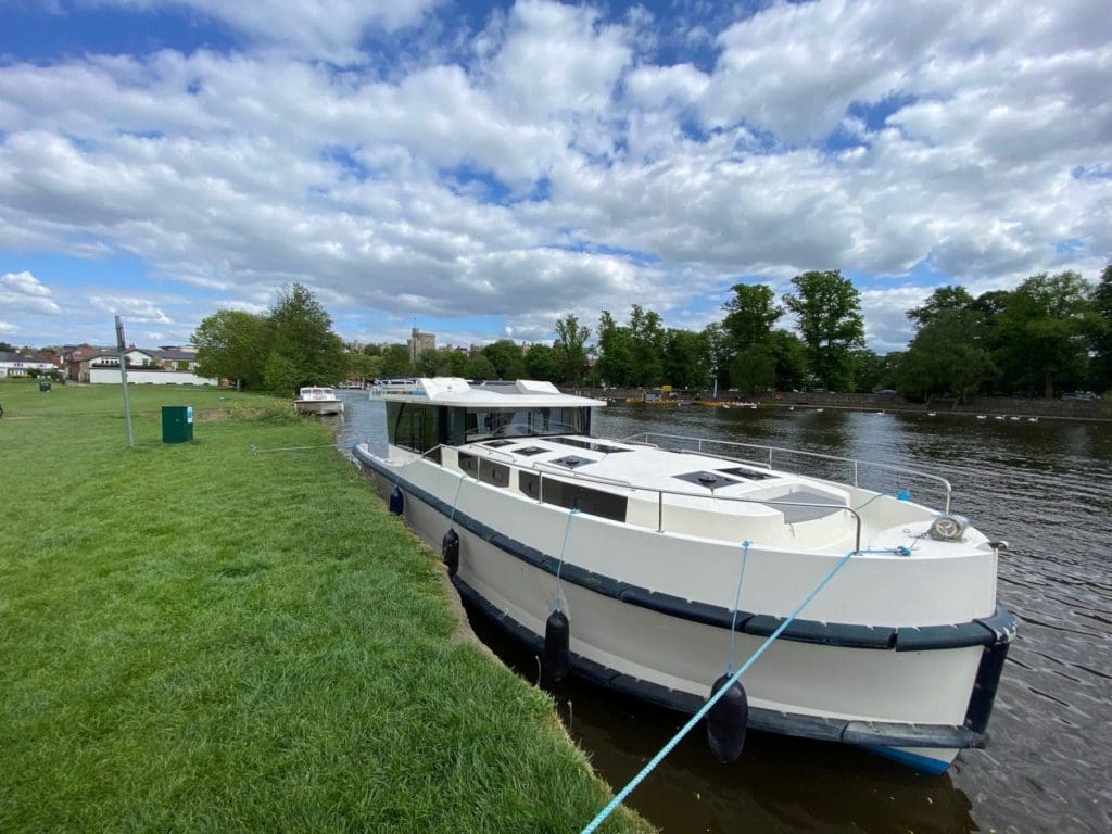 Moored up at Eton