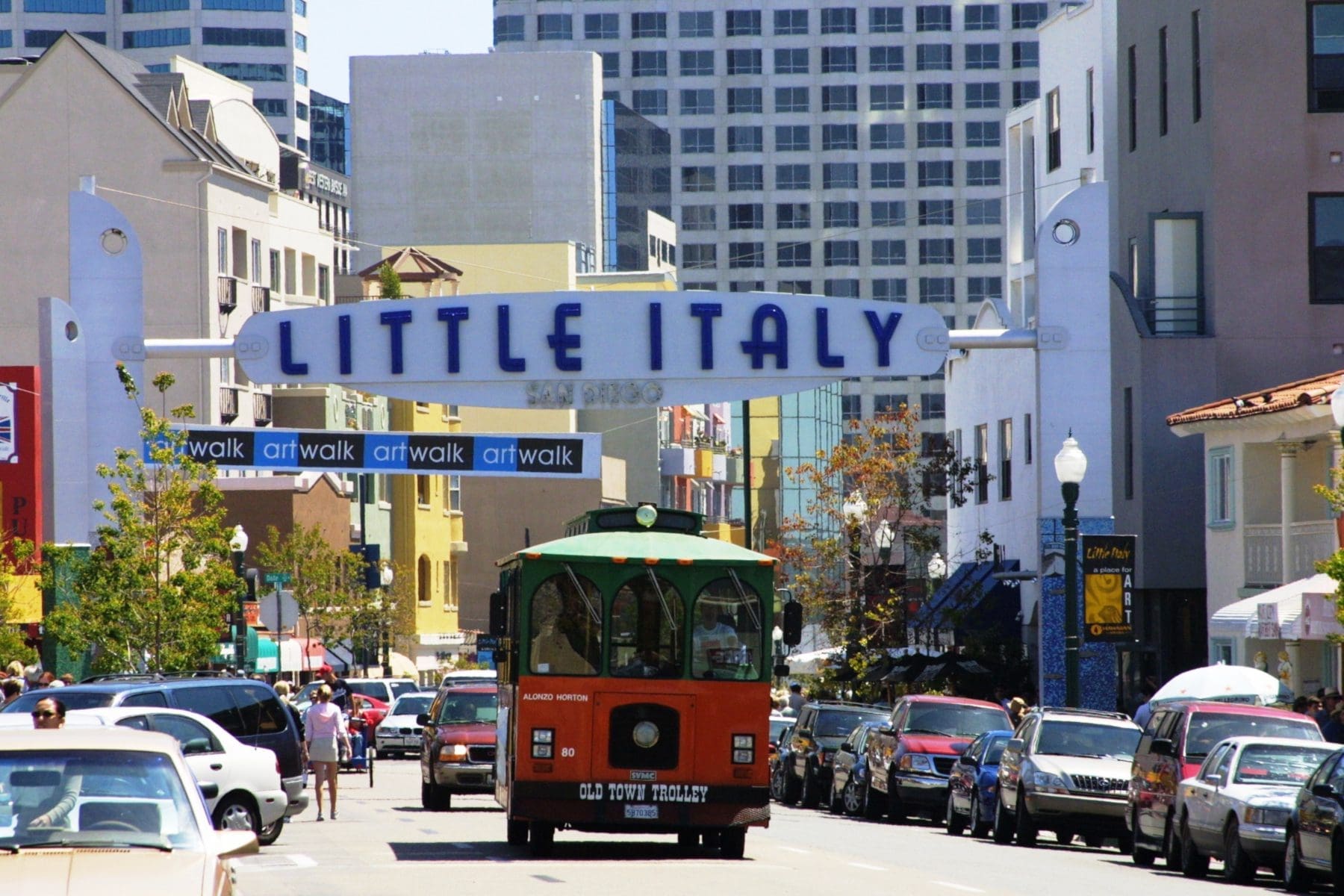 Downtown Little Italy Trolley -Courtesy Joanne DiBona SanDiego.org