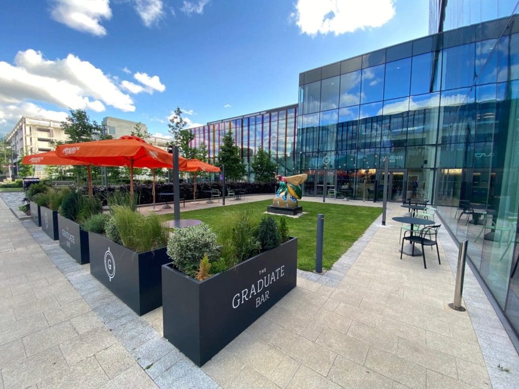 Small courtyard at Hyatt Home Manchester