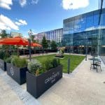 Small courtyard at Hyatt Home Manchester