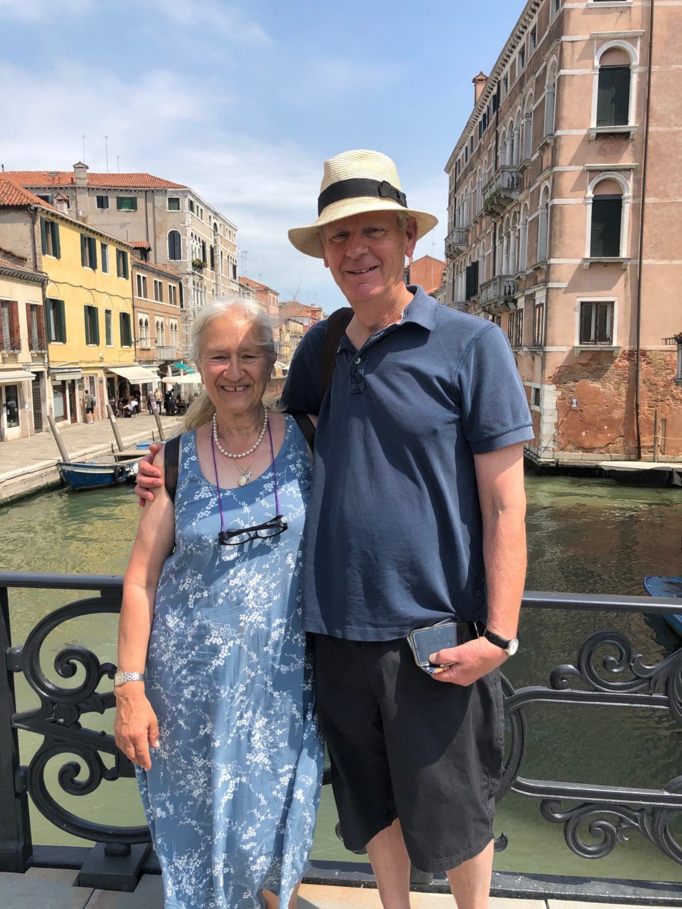 Eileen and Roger discovering Venice
