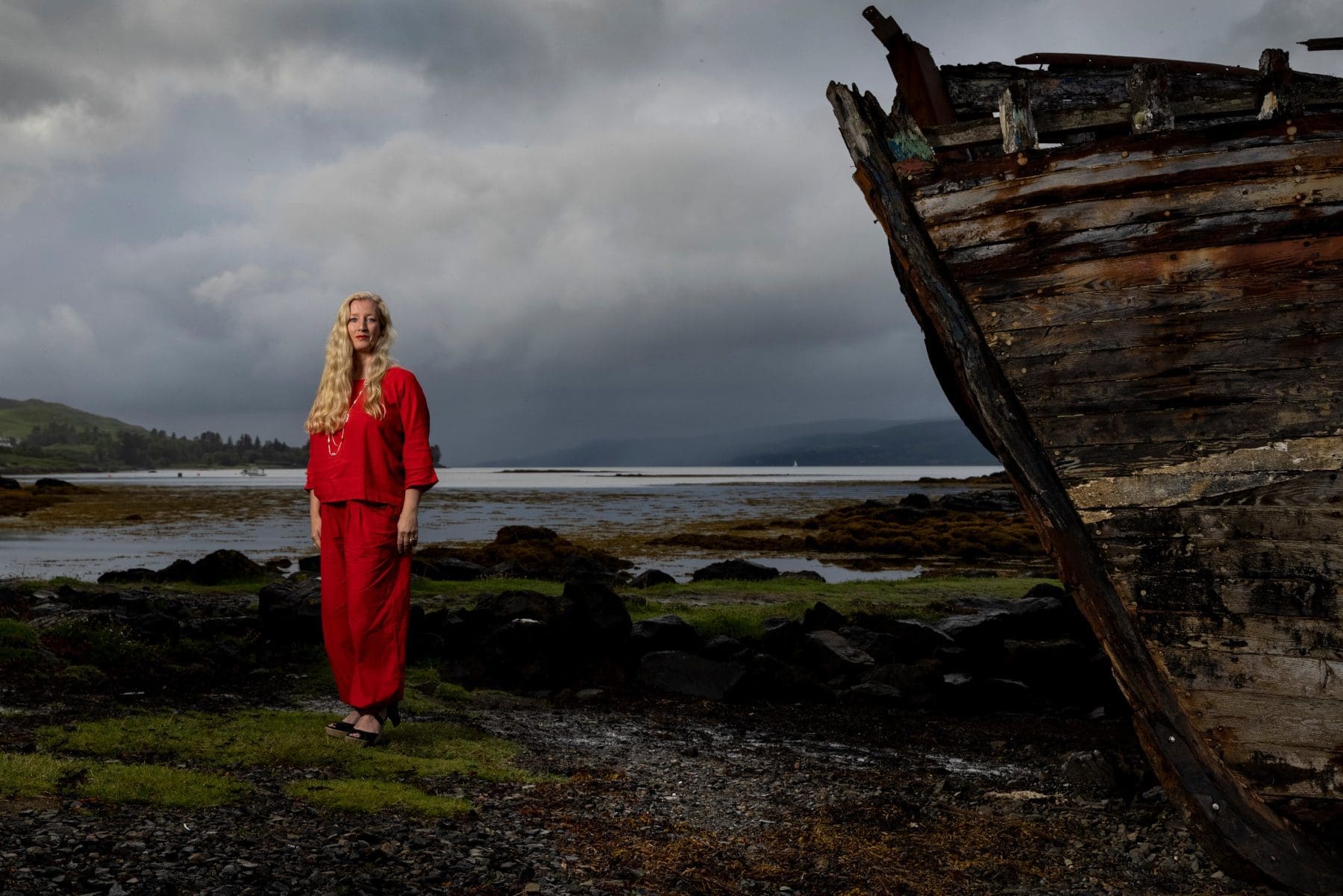 Author Helen Fields on the Isle of Mull.