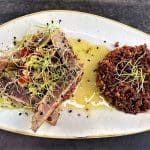 Food at Le Silex on the Grand Place