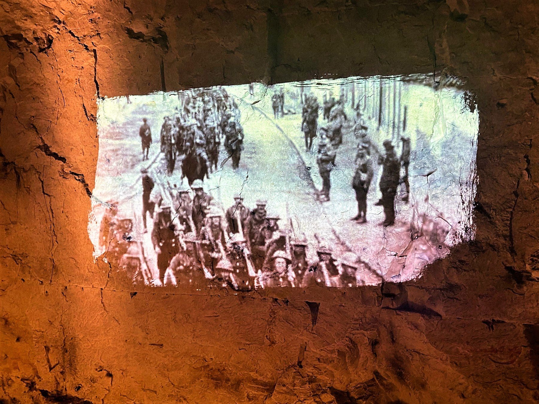 Old film footage inside the Wellington Quarry
