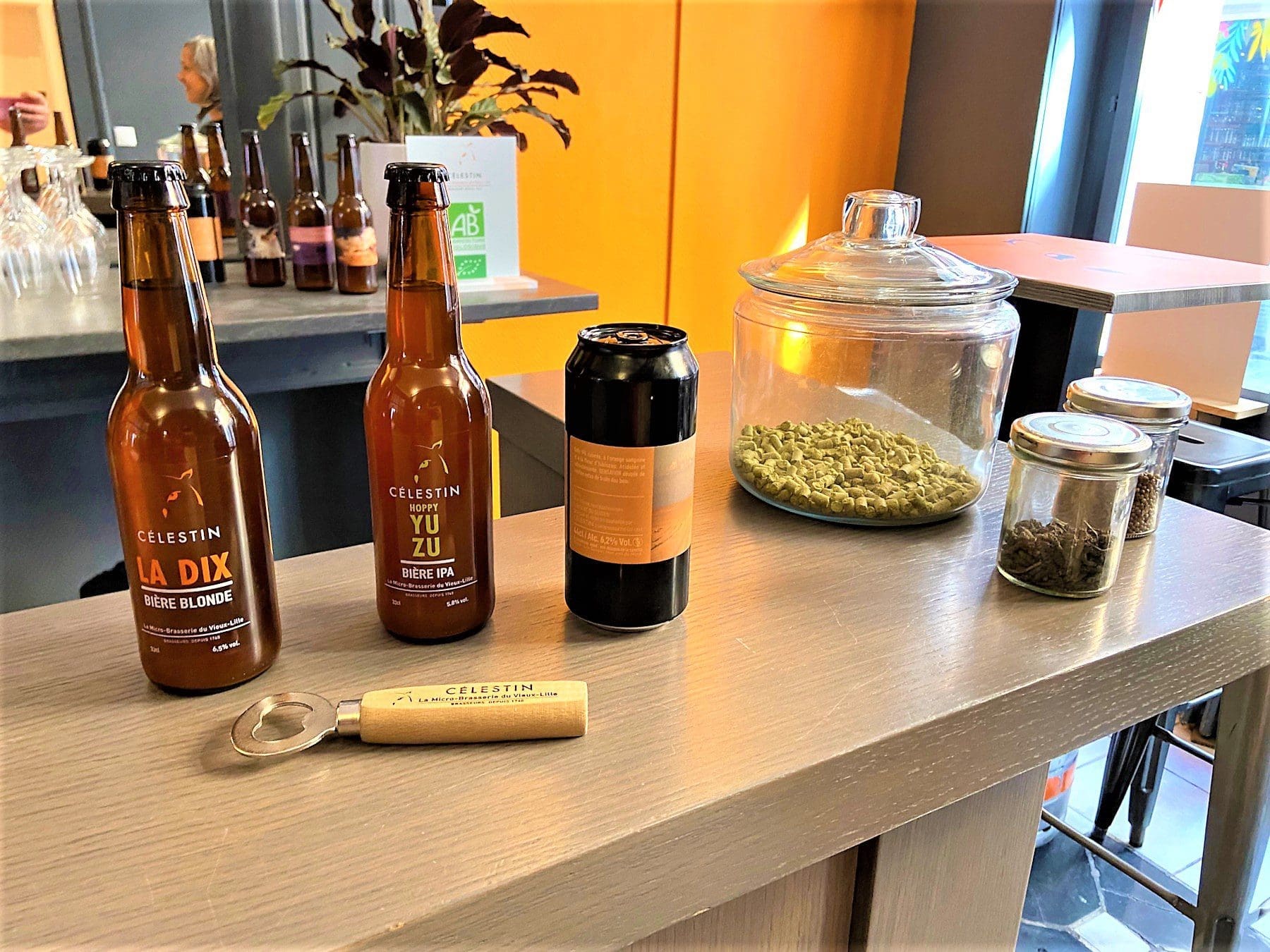 Key ingredients to Lille beer at Celestin brewery