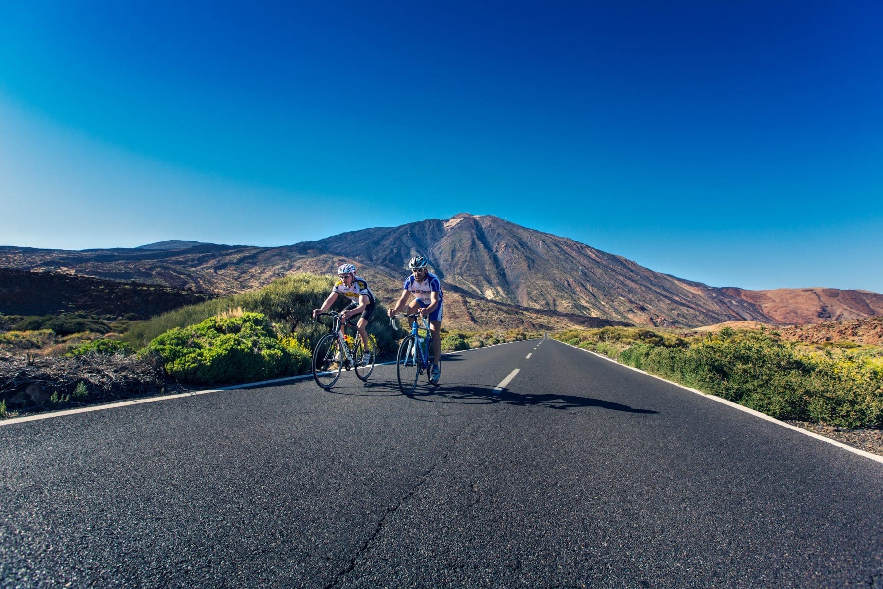 Cycling in Teide National Park Tenerife