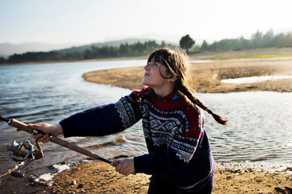 Fishing for supper on a Scottish island. Copyright Thea Hermansen