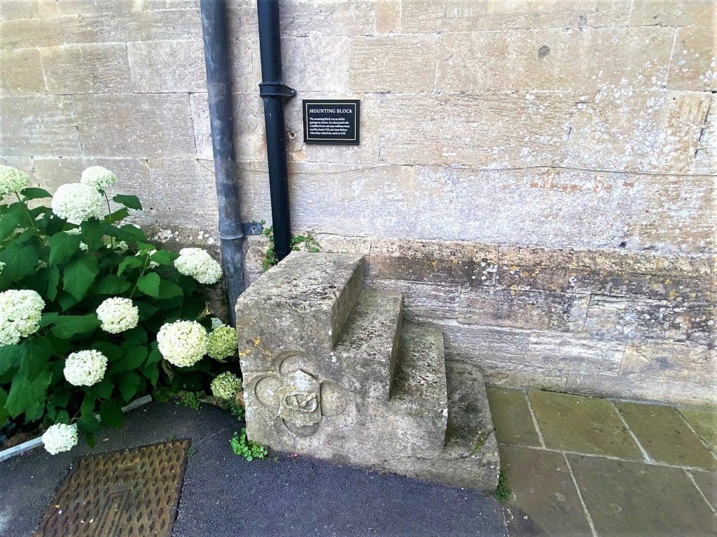 The mounting block at Thornbury Castle