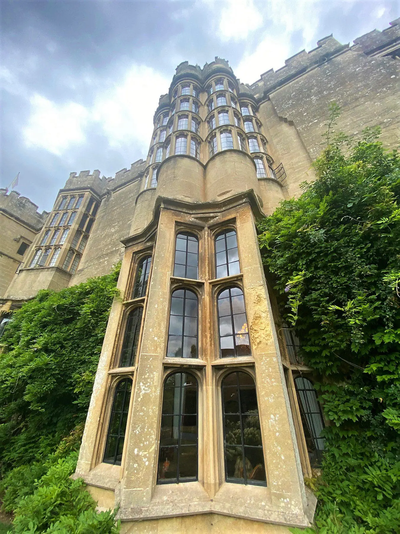 Tudor windows in Privy Garden, Thornbury Castle