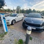 Electric car charging points at the Ahead Burghotel