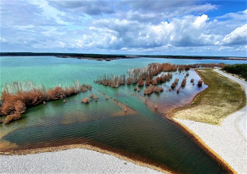 View of Sedlitzer See from the Rusty Nail